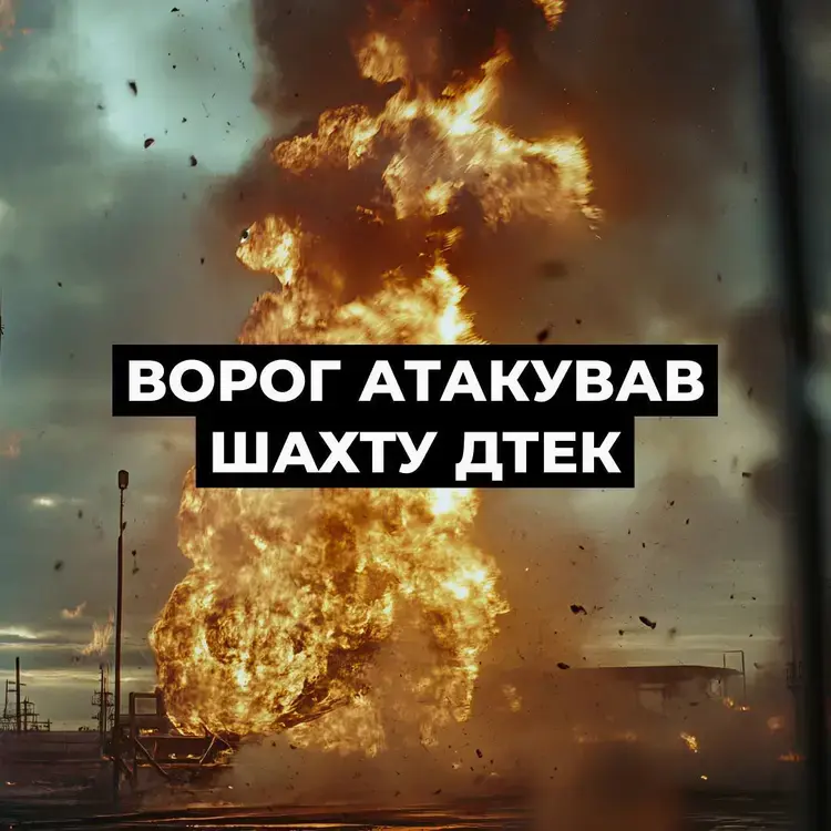 Російські війська атакували шахту ДТЕК на Дніпропетровщині