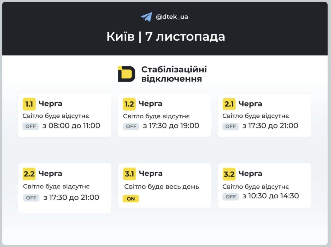 У Києві збільшили обсяги відключень світла: оприлюднено оновлену інформацію