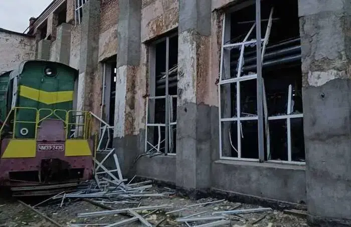 На Полтавщині російські дрони знищили локомотивне депо у Гребінці