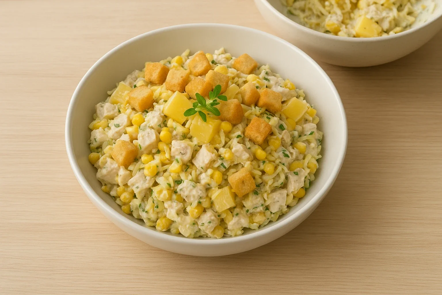 Як приготувати салат з ананасами і курячим філе