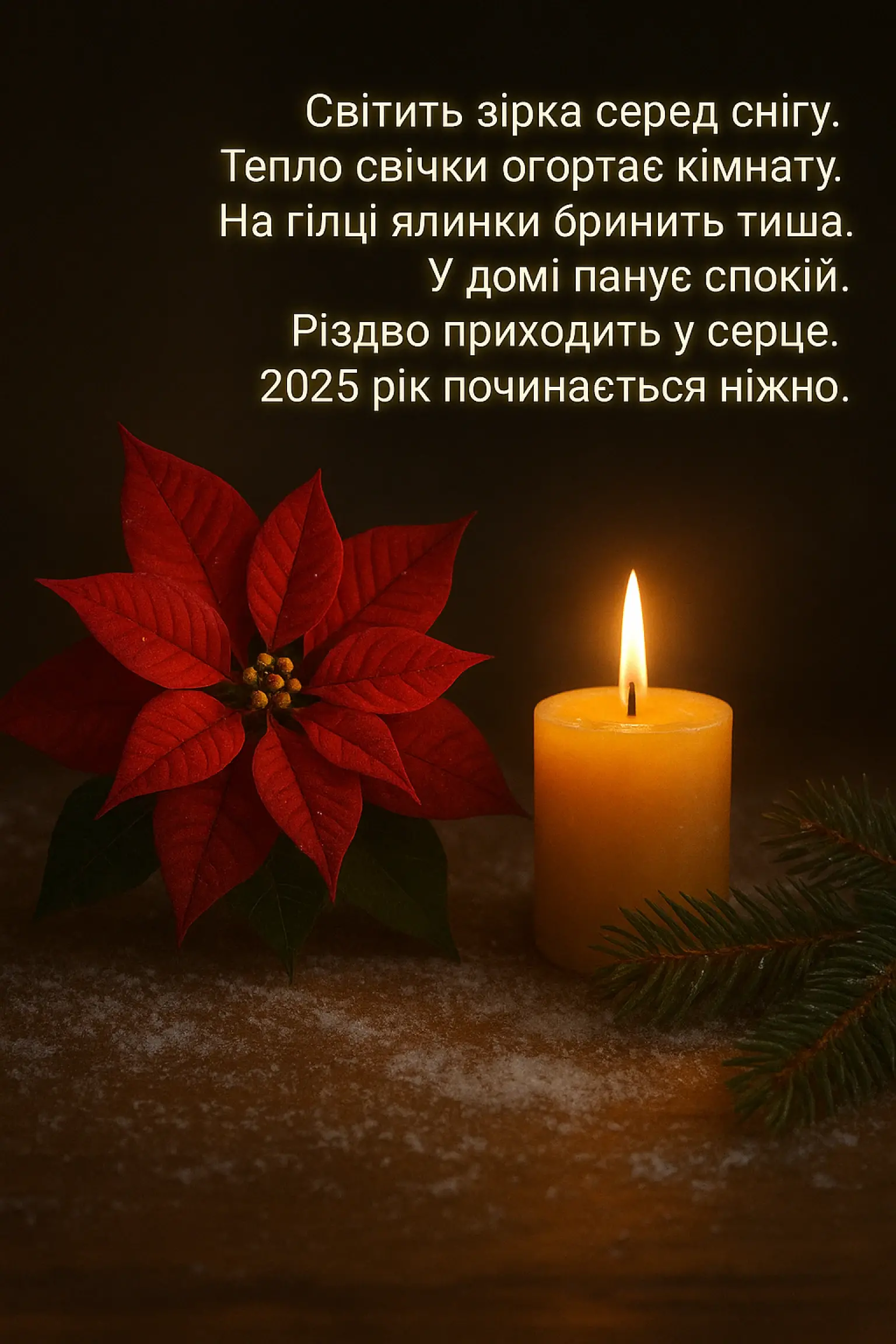 Привітання з Різдвом 2025: для листівок, що зігрівають серце