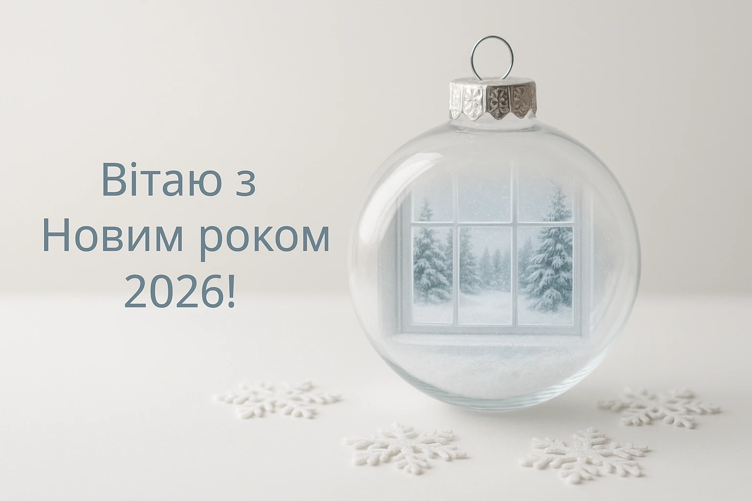 Привітання з прийдешнім новим роком 2026 українською мовою для всіх нагод