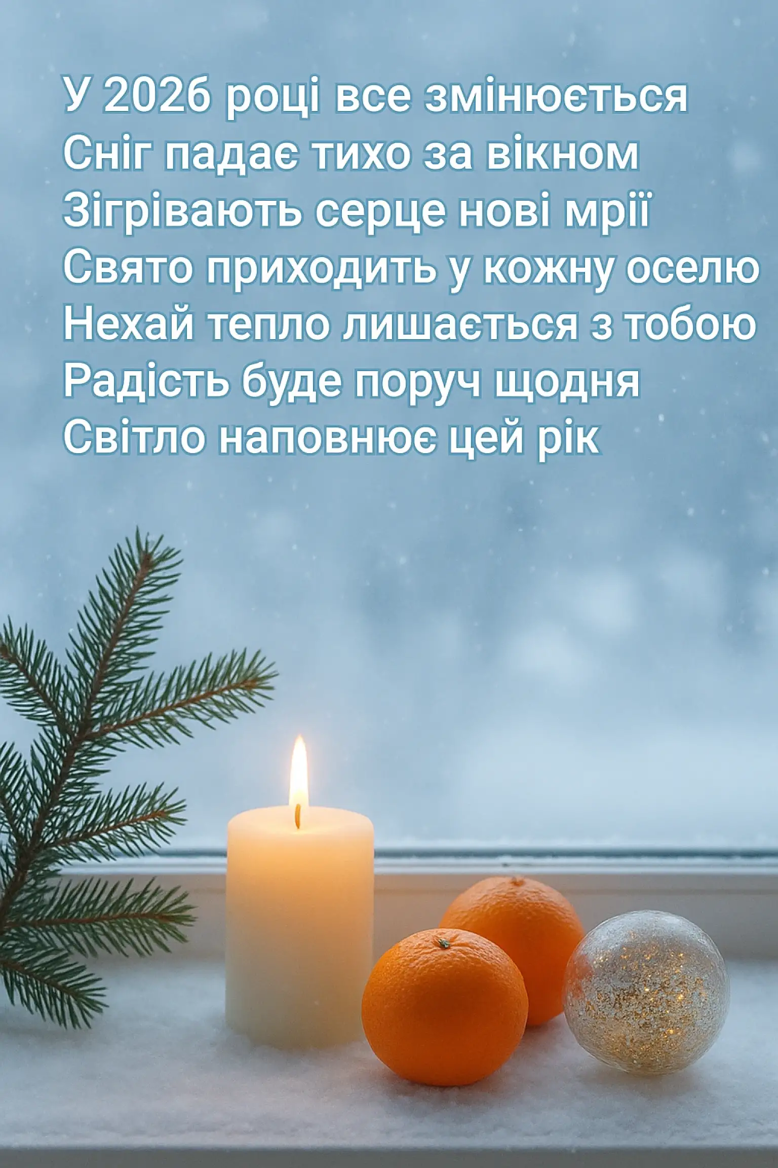 Привітання з прийдешнім новим роком 2026 українською мовою для всіх нагод