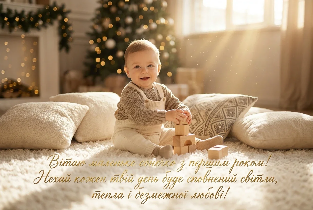 з днем народження хлопчику 1 рік