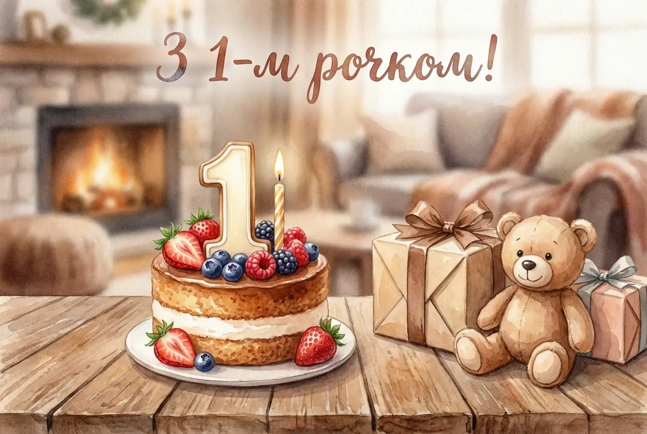 з днем народження хлопчику 1 рік