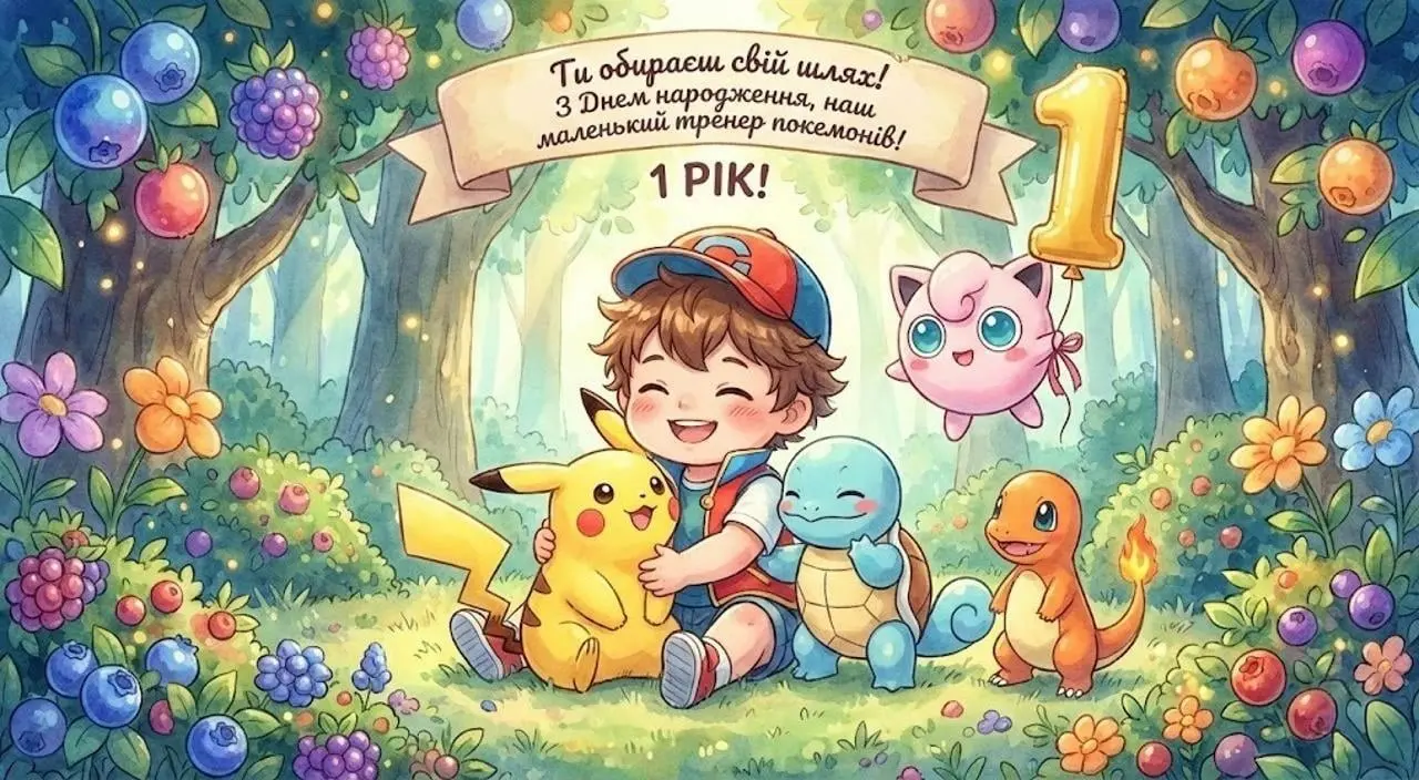 Привітання з днем народження хлопчику на 1 рік