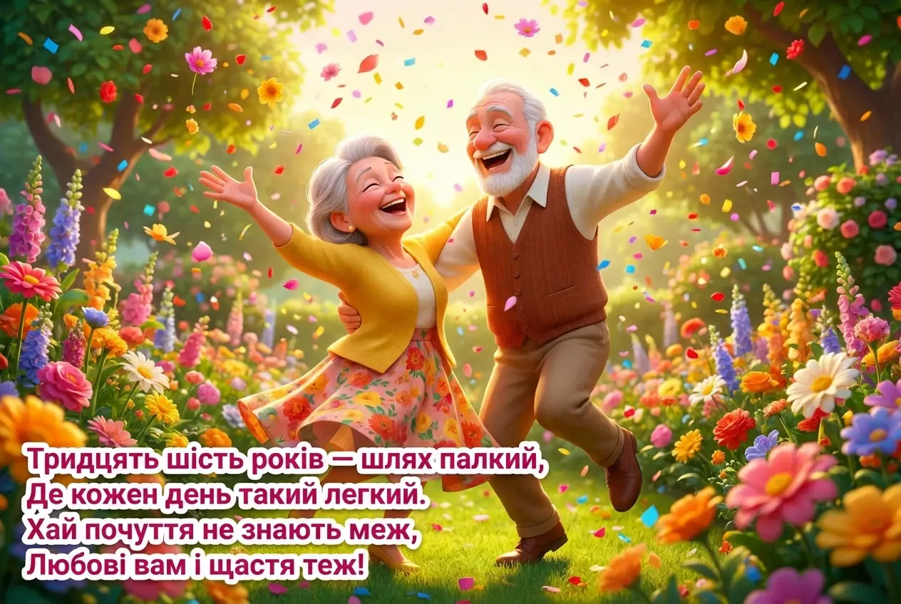36 років весілля привітання