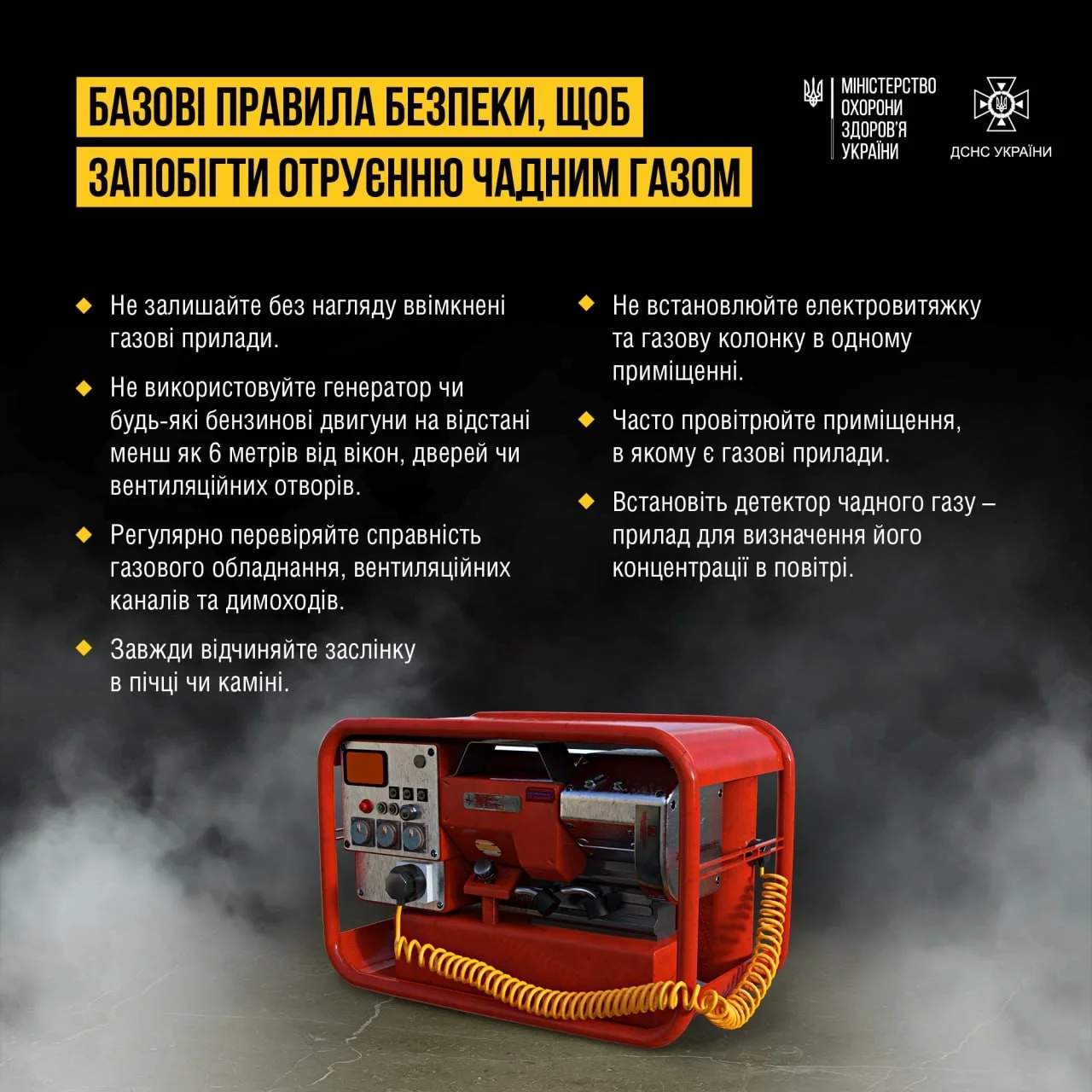 Невидимий вбивця у вашому домі: як не стати жертвою генератора