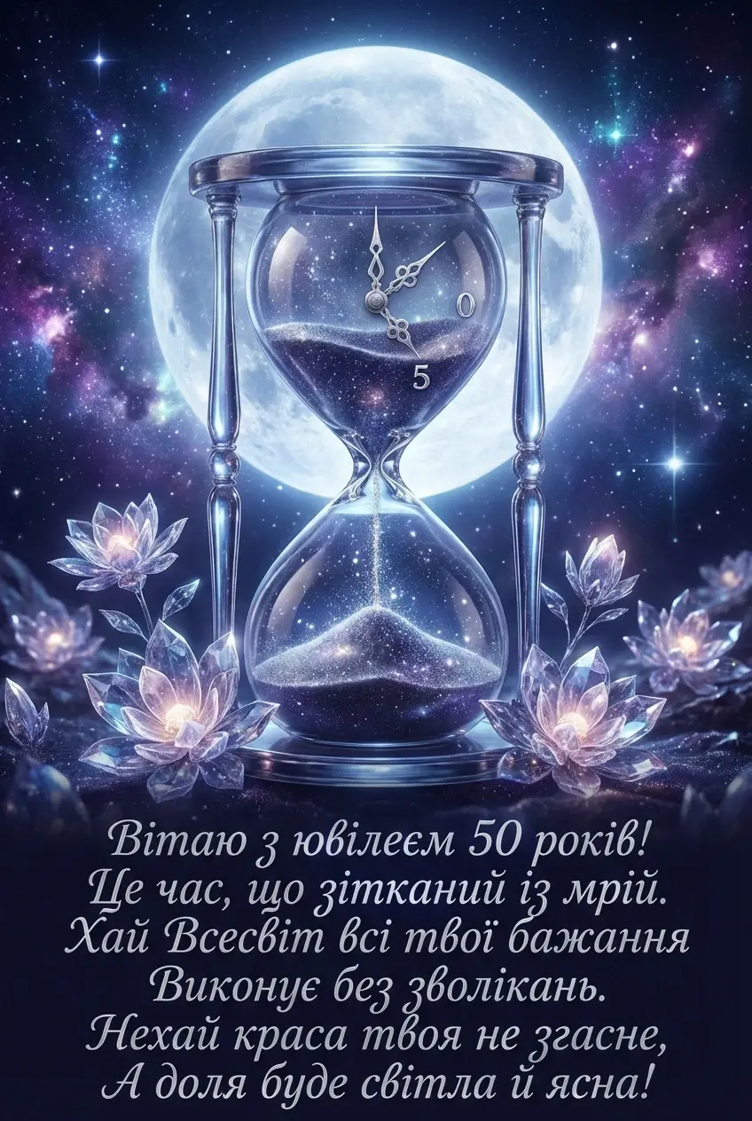 привітання з ювілеєм жінці 50 років