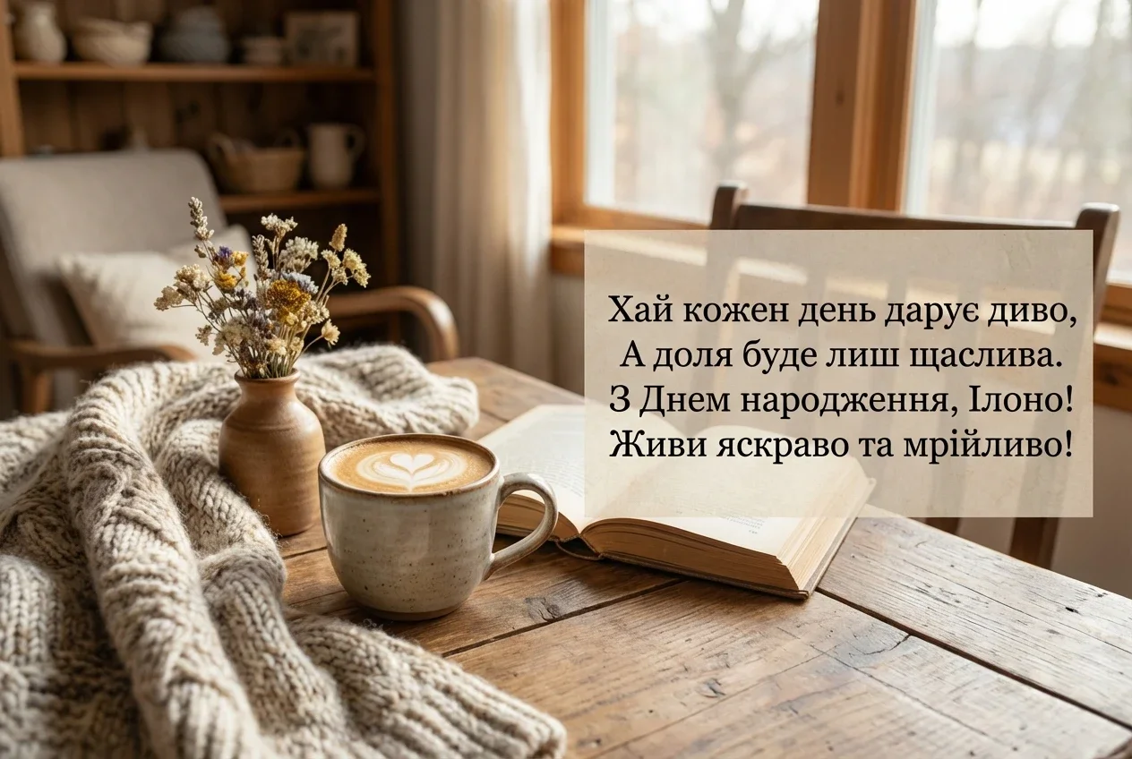 з днем народження ілона українською