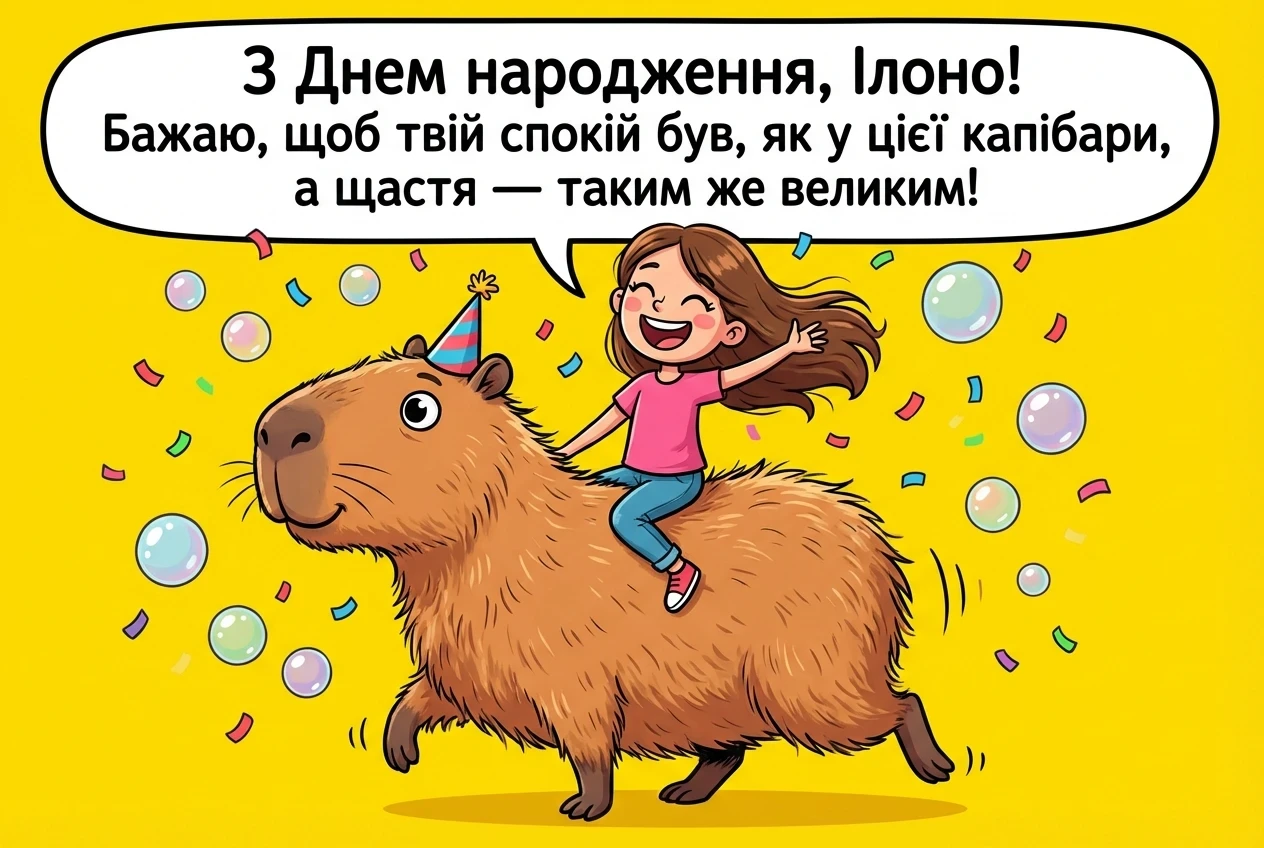 з днем народження ілона українською