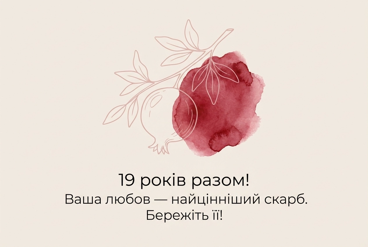 гранатовая 19 років весілля картинки