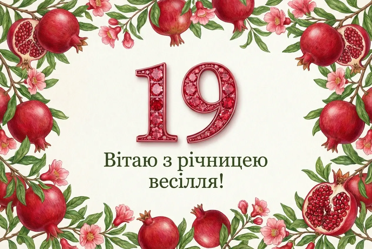 гранатовая 19 років весілля картинки