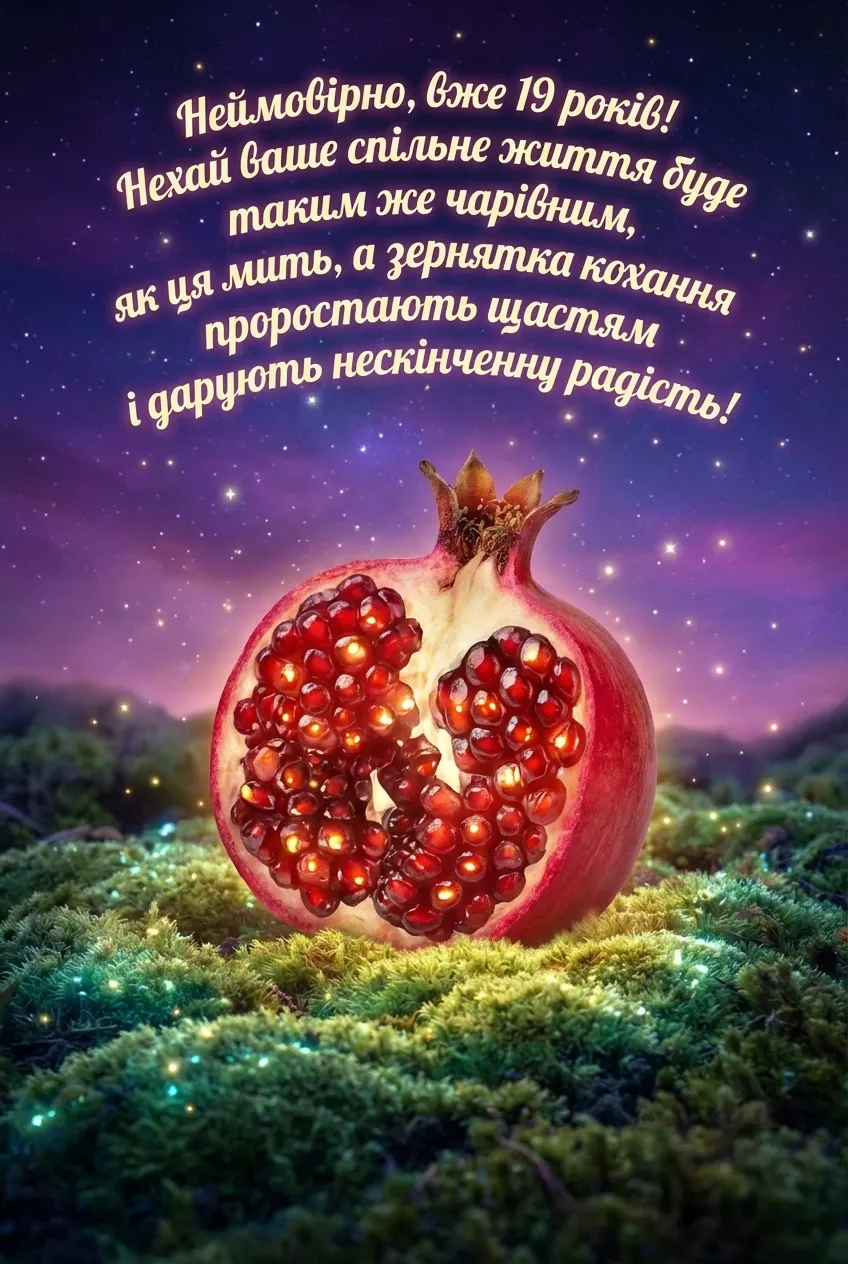 гранатовая 19 років весілля картинки