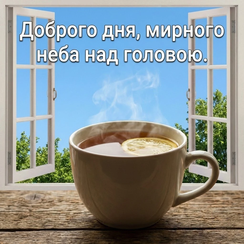 Доброго дня, мирного неба над головою: щирі побажання та красиві листівки