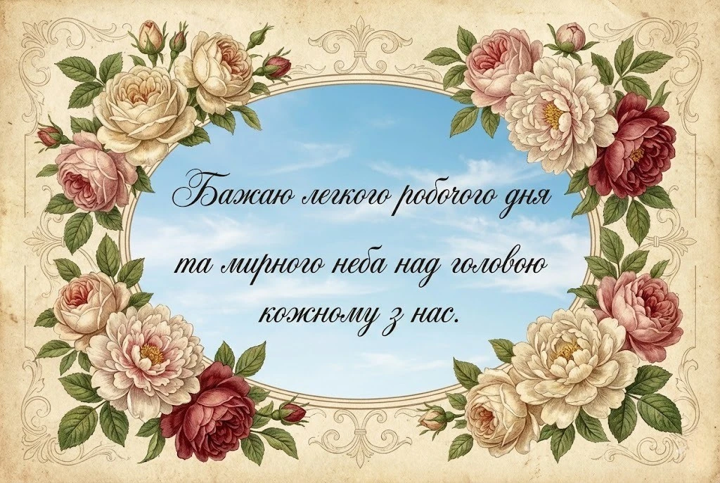 Доброго дня, мирного неба над головою: щирі побажання та красиві листівки