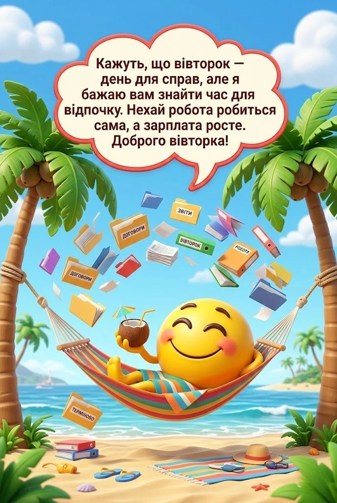 Доброго вівторка: душевні побажання, затишні листівки та прикольні картинки для гарного настрою