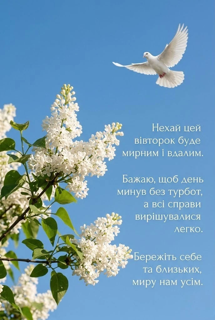 Доброго вівторка: душевні побажання, затишні листівки та прикольні картинки для гарного настрою