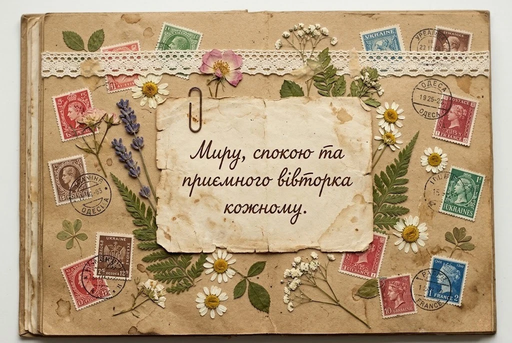 Доброго вівторка: душевні побажання, затишні листівки та прикольні картинки для гарного настрою