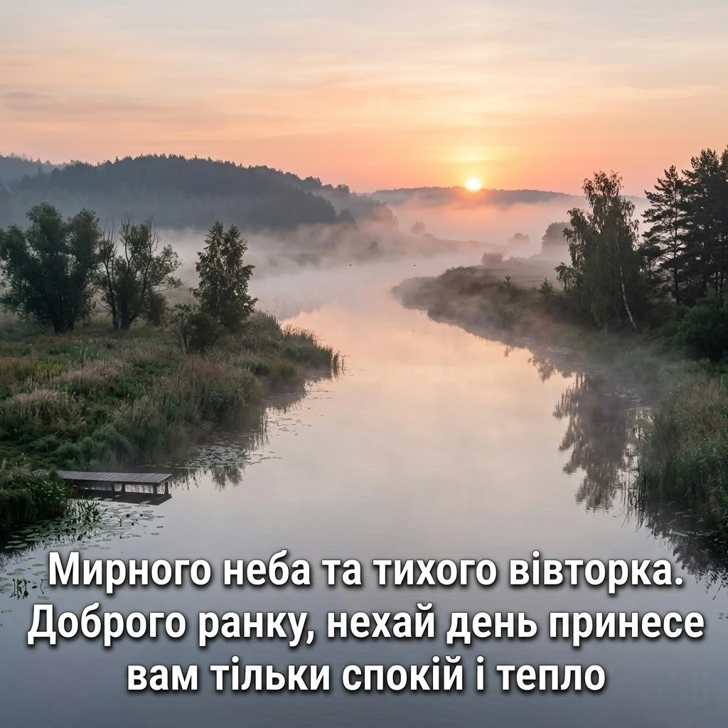 Доброго ранку вівторок: картинки та душевні побажання для гарного настрою