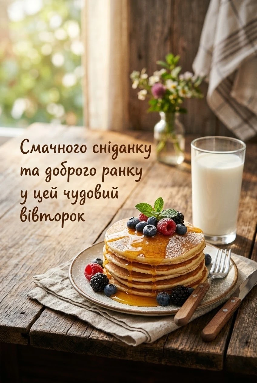 Доброго ранку вівторок: картинки та душевні побажання для гарного настрою