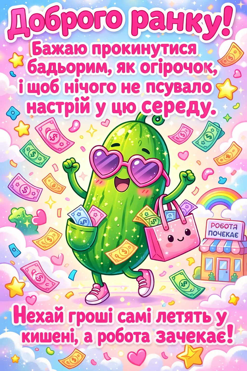 Доброго ранку та гарної середи: картинки, листівки та найтепліші побажання на екватор тижня