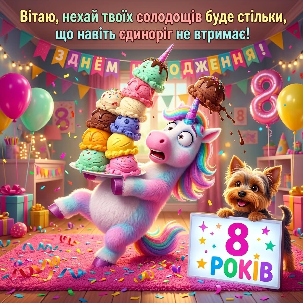 Найкращі привітання з днем народження дівчинці на 8 років: вірші та проза