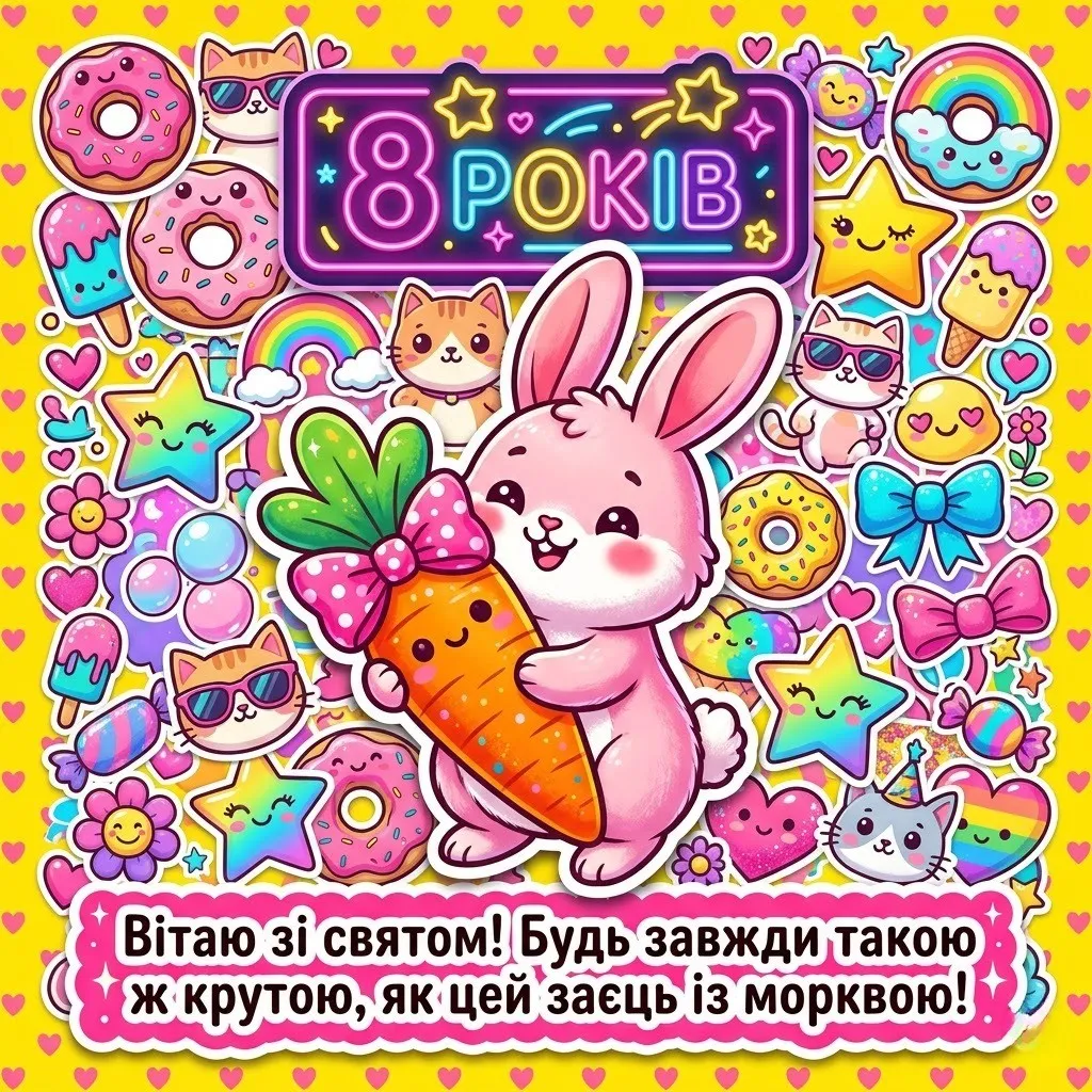 Найкращі привітання з днем народження дівчинці на 8 років: вірші та проза