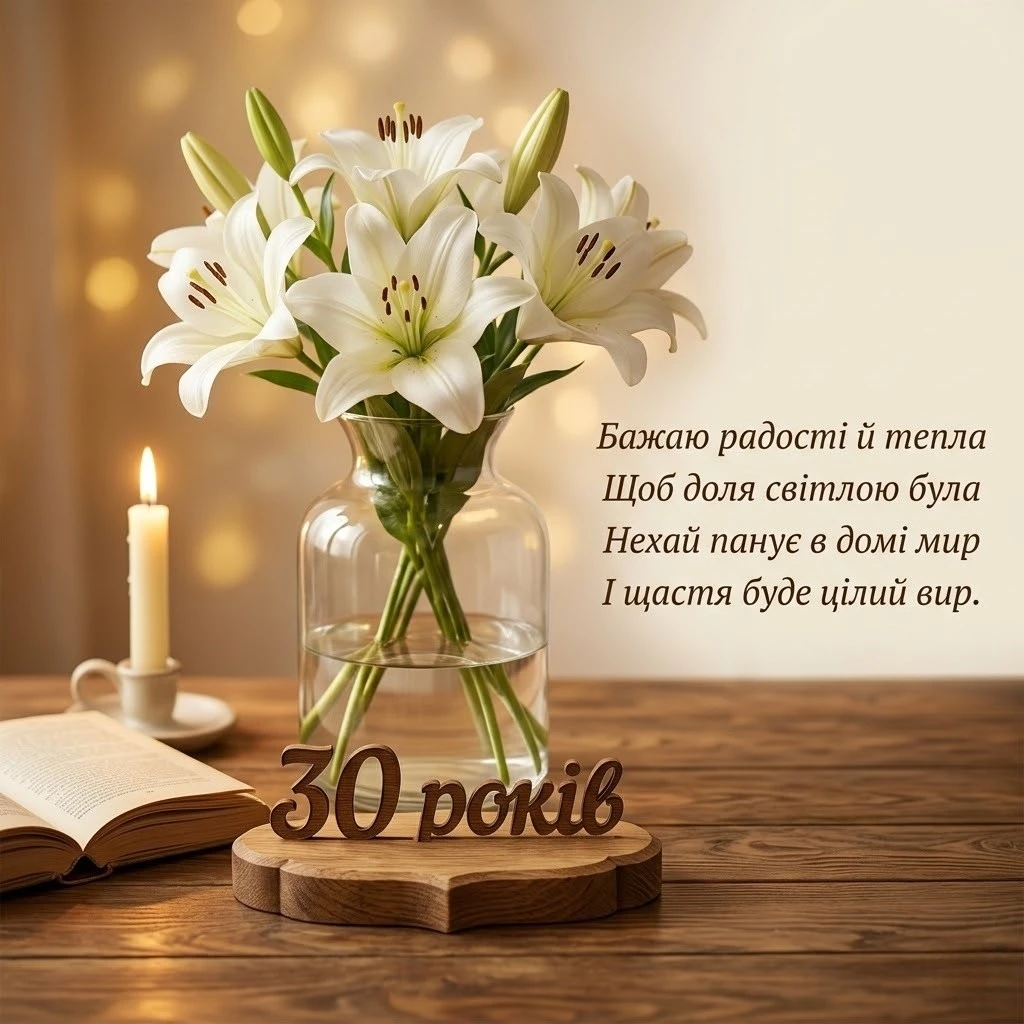 З 30-річчям! Красиві та щирі привітання до особливого ювілею