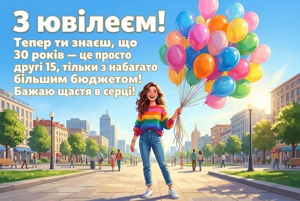 З 30-річчям! Красиві та щирі привітання до особливого ювілею