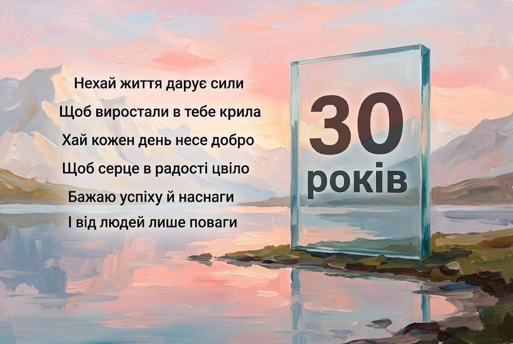 З 30-річчям! Красиві та щирі привітання до особливого ювілею