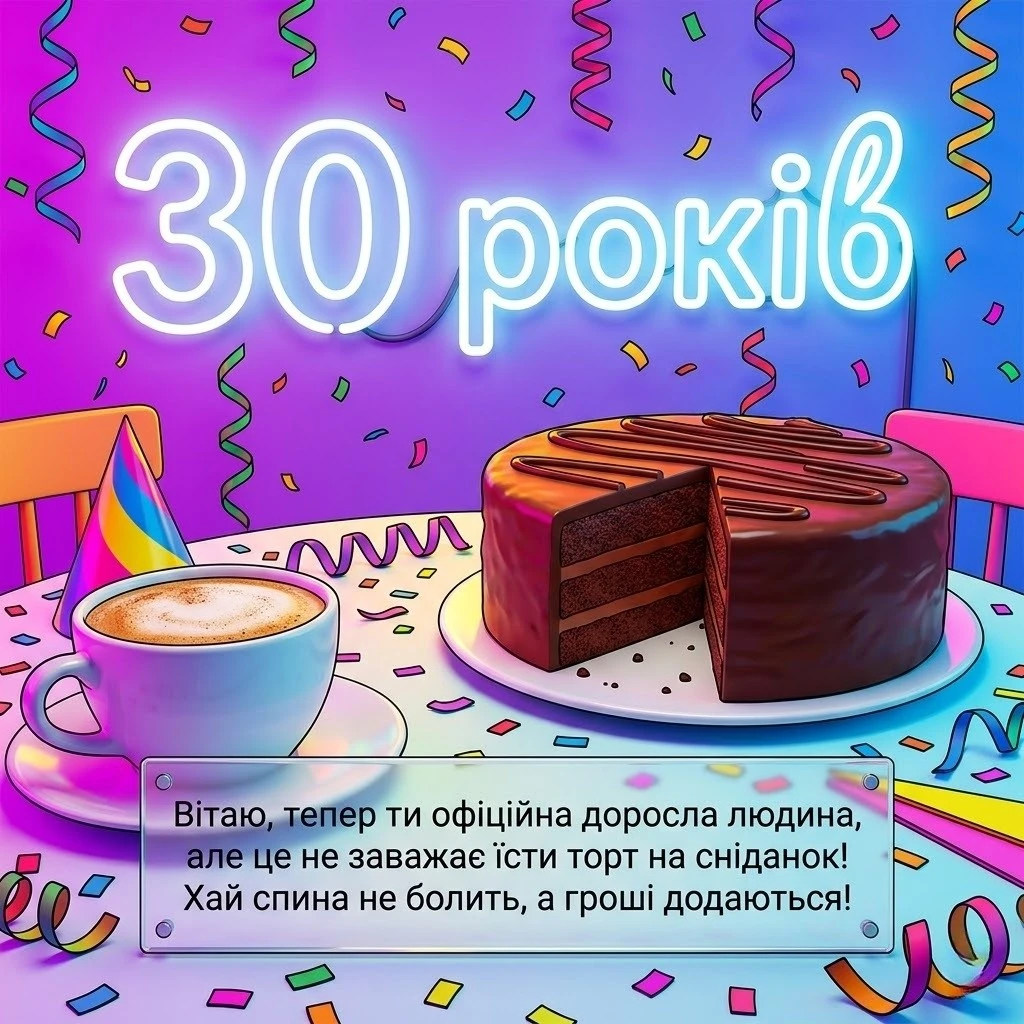 З 30-річчям! Красиві та щирі привітання до особливого ювілею
