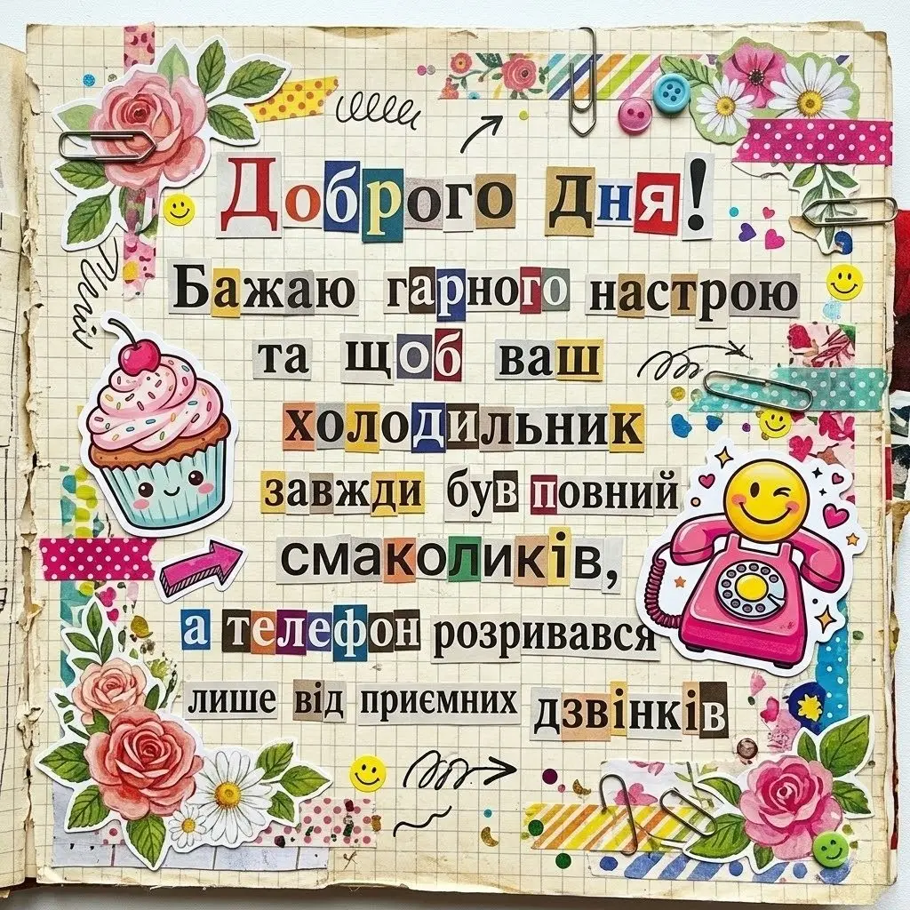 Картинки доброго дня та гарного настрою: щирі та красиві побажання у листівках