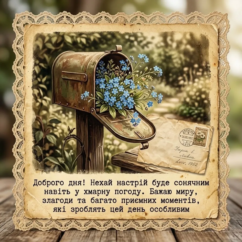 Картинки доброго дня та гарного настрою: щирі та красиві побажання у листівках