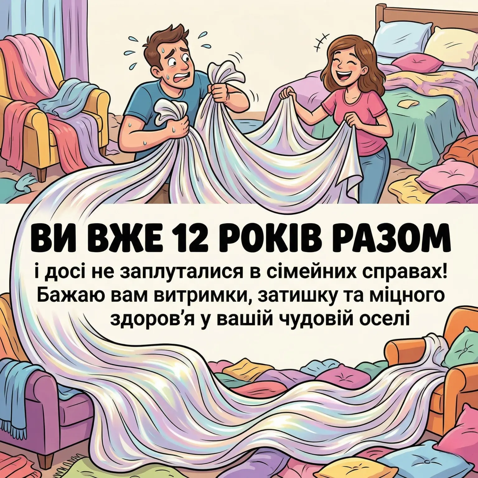 Як привітати з 12-річчям весілля: добірка ніжних побажань