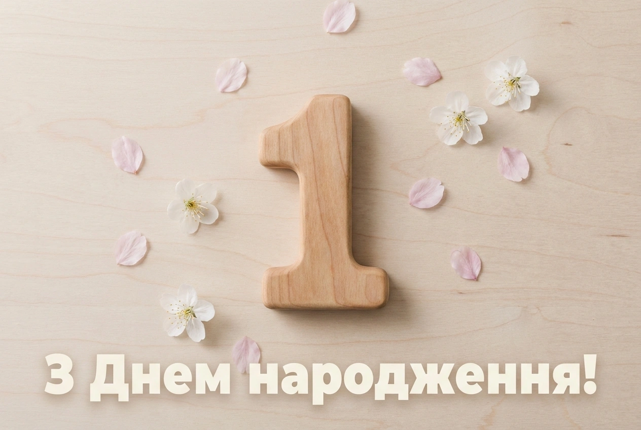 з днем народження дівчинка 1 рік