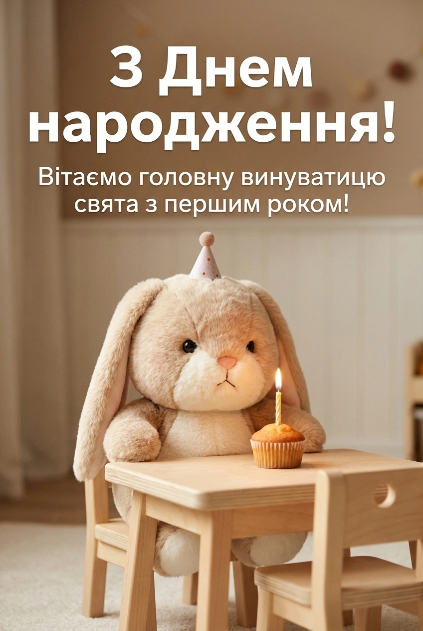 з днем народження дівчинка 1 рік