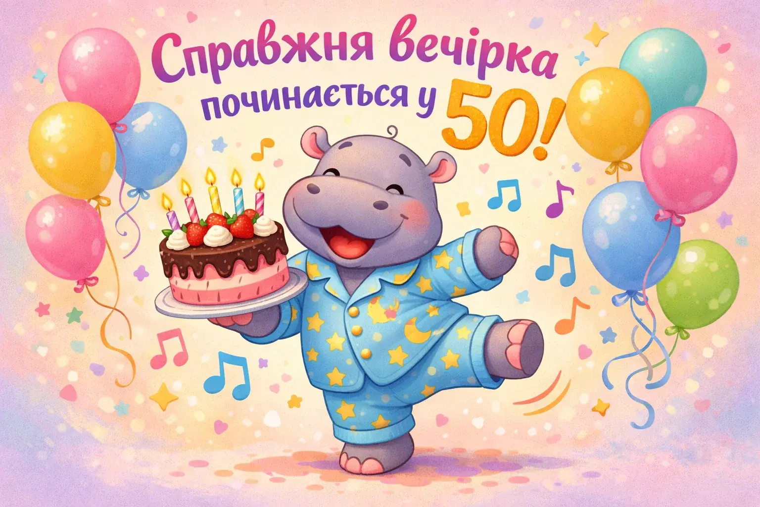 Привітання з ювілеєм 50 років для жінки