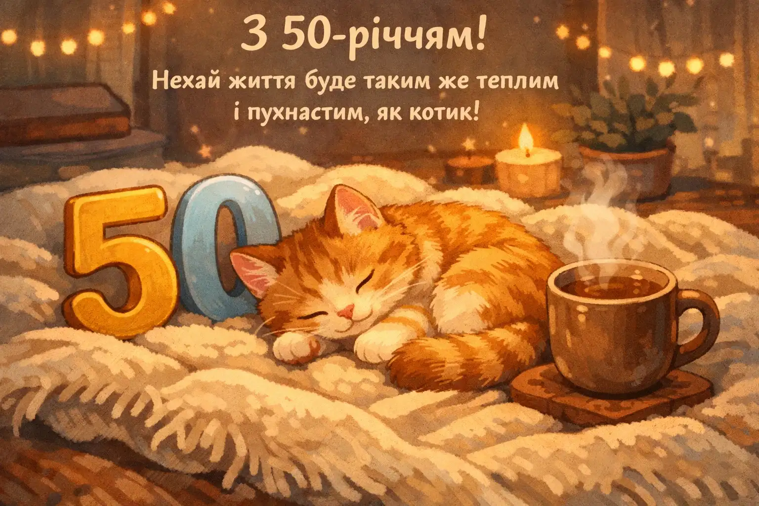 Привітання з ювілеєм 50 років для жінки