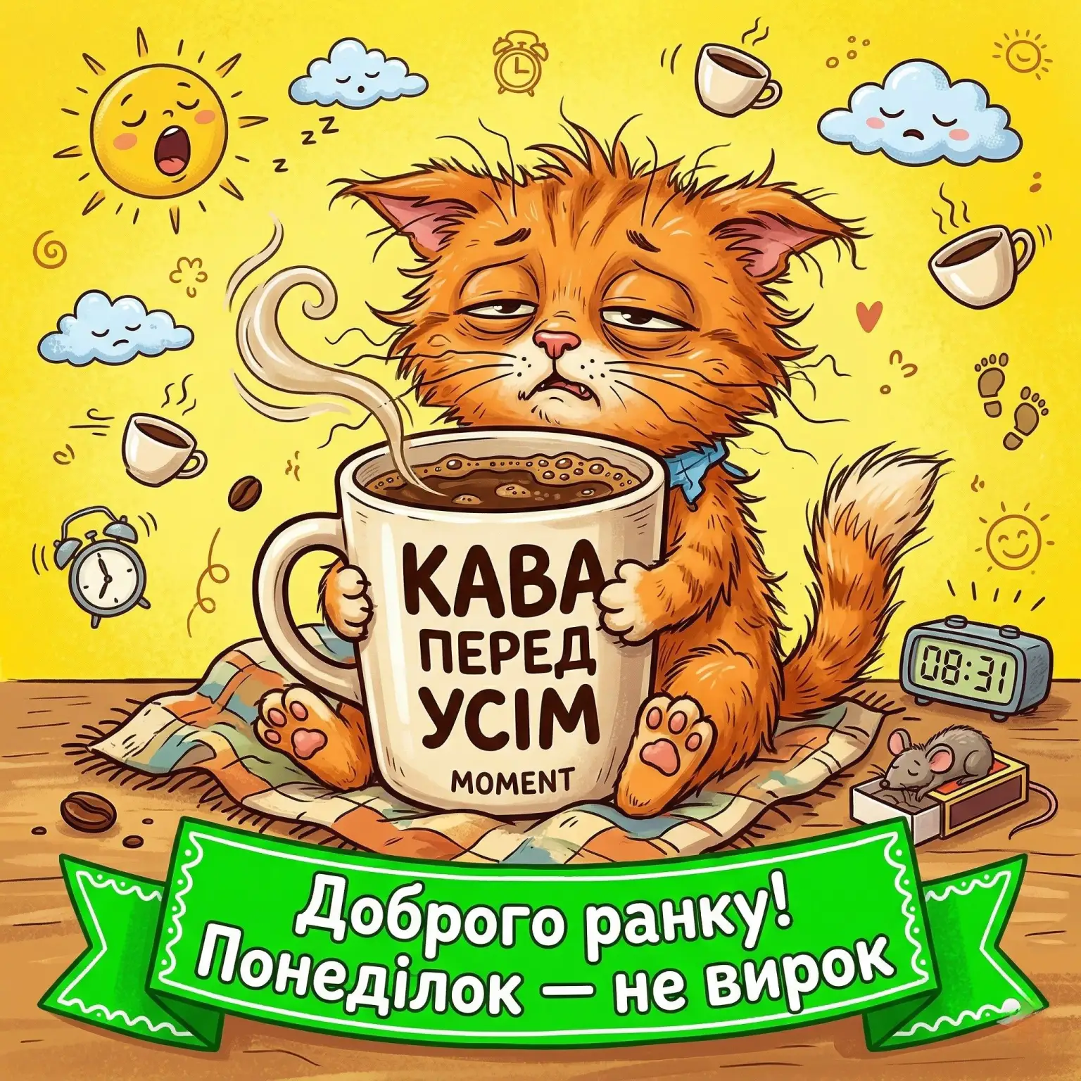 З понеділком та доброго ранку: найкращі картинки та щирі побажання для вдалого початку тижня