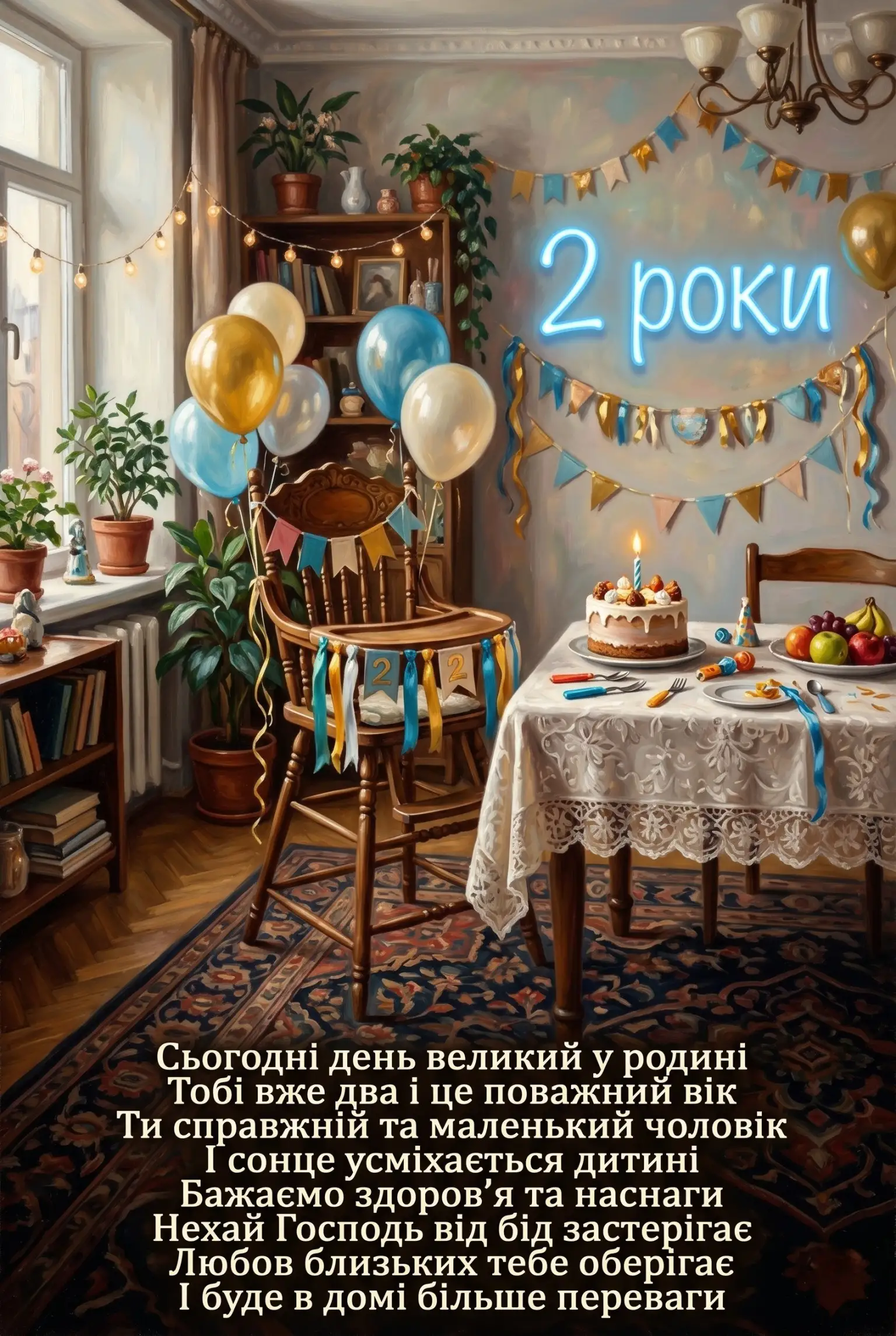 День народження 2 роки: найкращі побажання для сина, внука та похресника