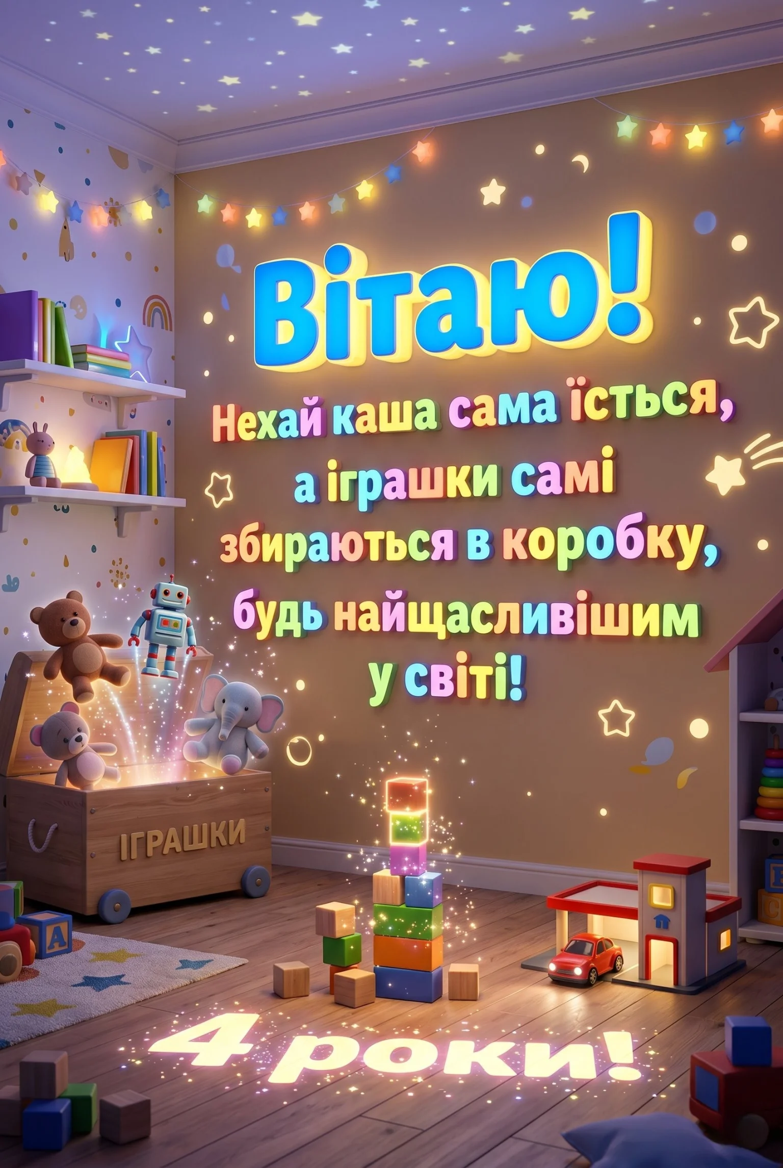 4 роки маленькому герою: найкращі привітання у віршах та своїми словами