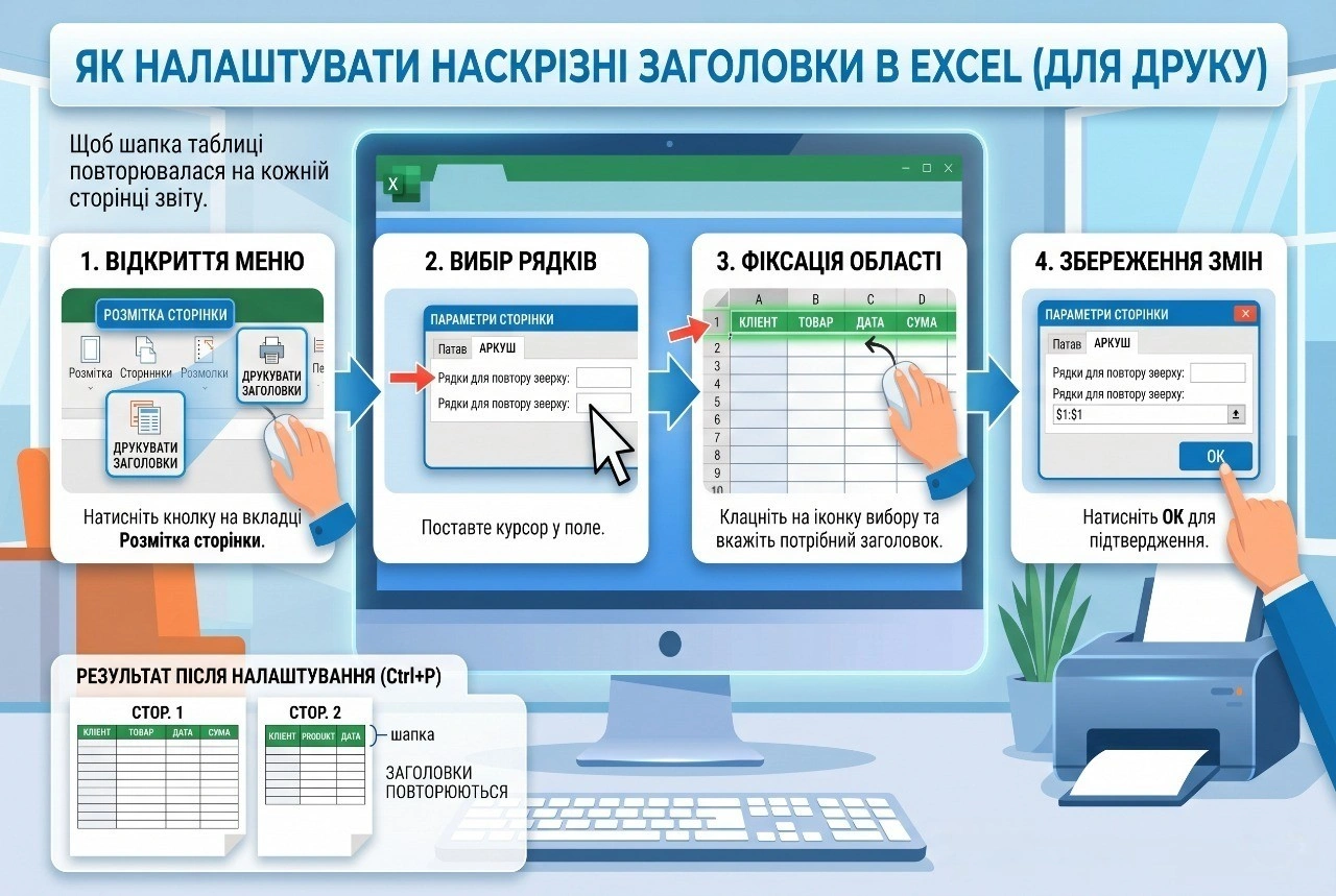 Як роздрукувати таблицю з Excel: повна покрокова інструкція