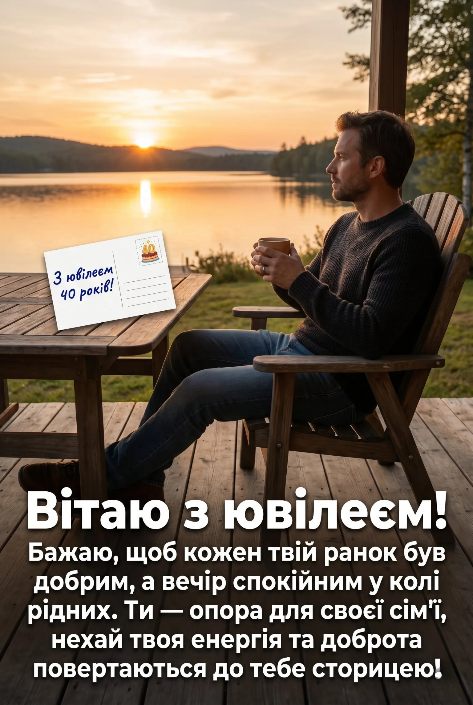 Ювілей 40 років: велика добірка гарних побажань для справжніх чоловіків