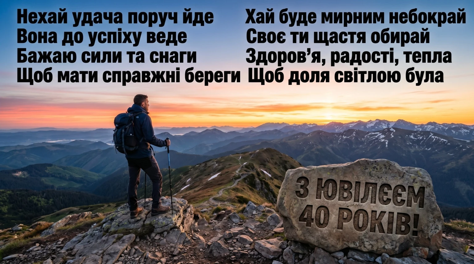 Ювілей 40 років: велика добірка гарних побажань для справжніх чоловіків