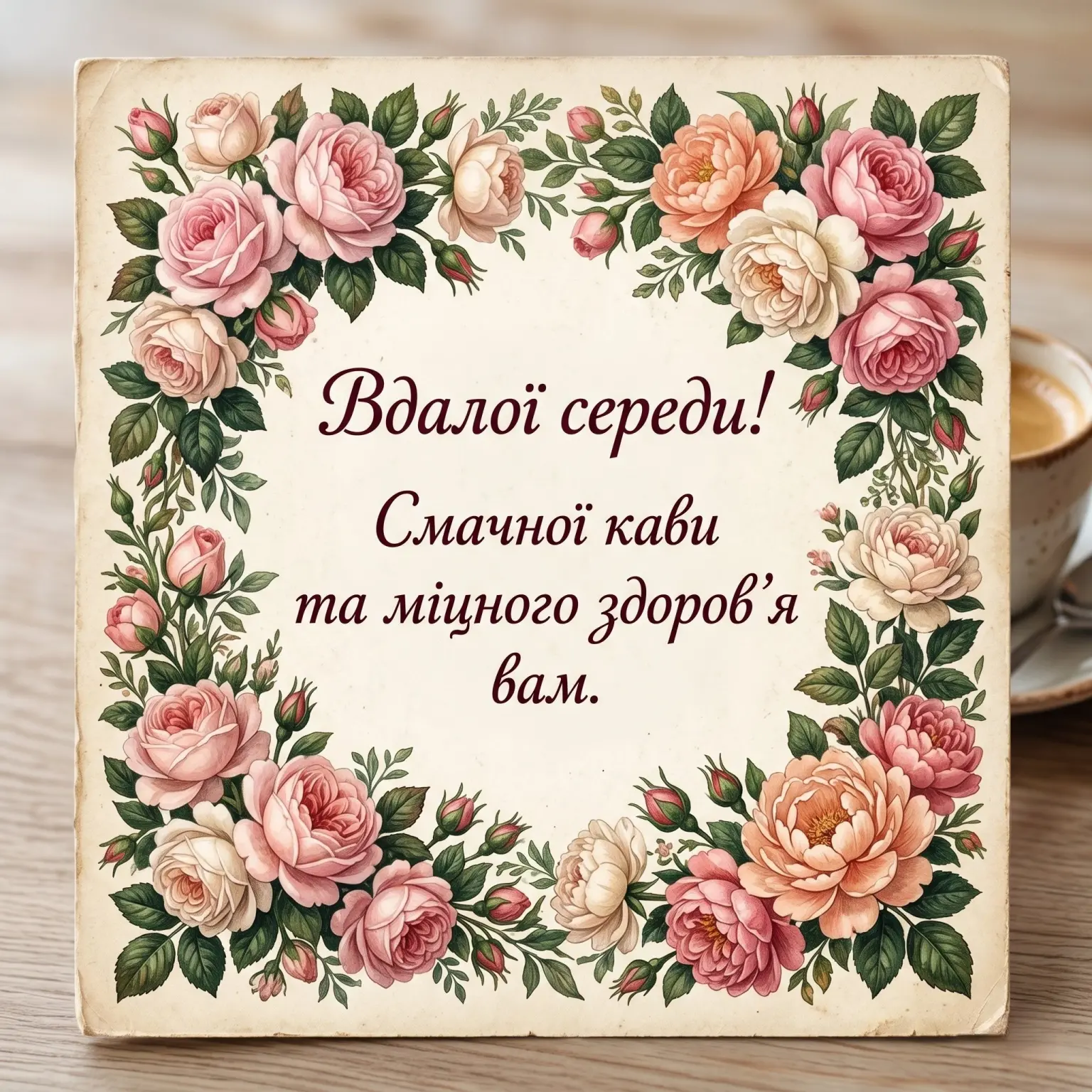 Середа: доброго ранку — картинки та найтепліші привітання для гарного настрою