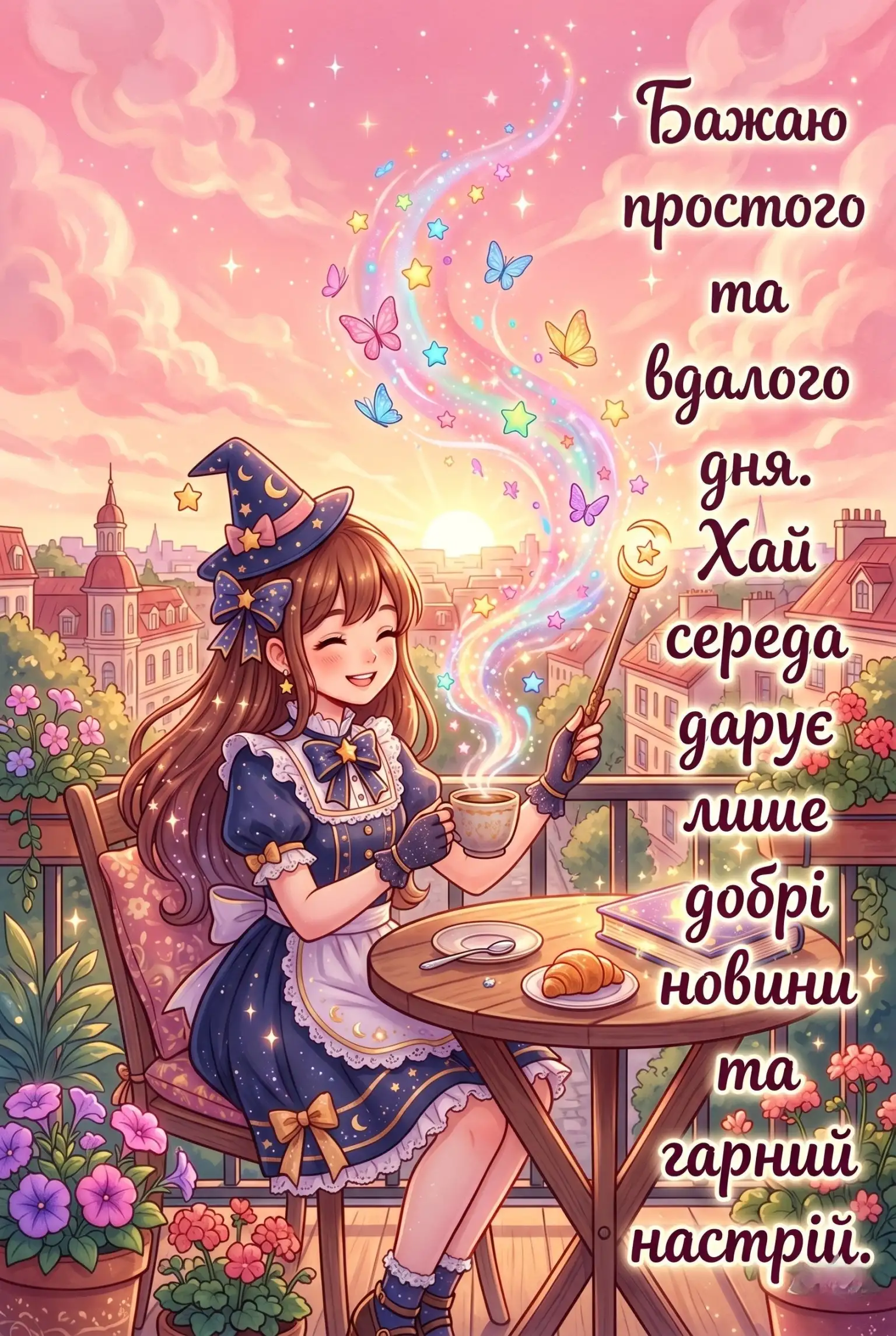 Середа: доброго ранку — картинки та найтепліші привітання для гарного настрою