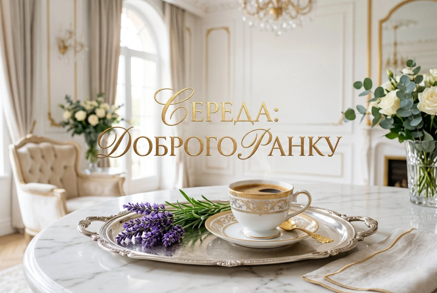 Середа: доброго ранку — картинки та найтепліші привітання для гарного настрою