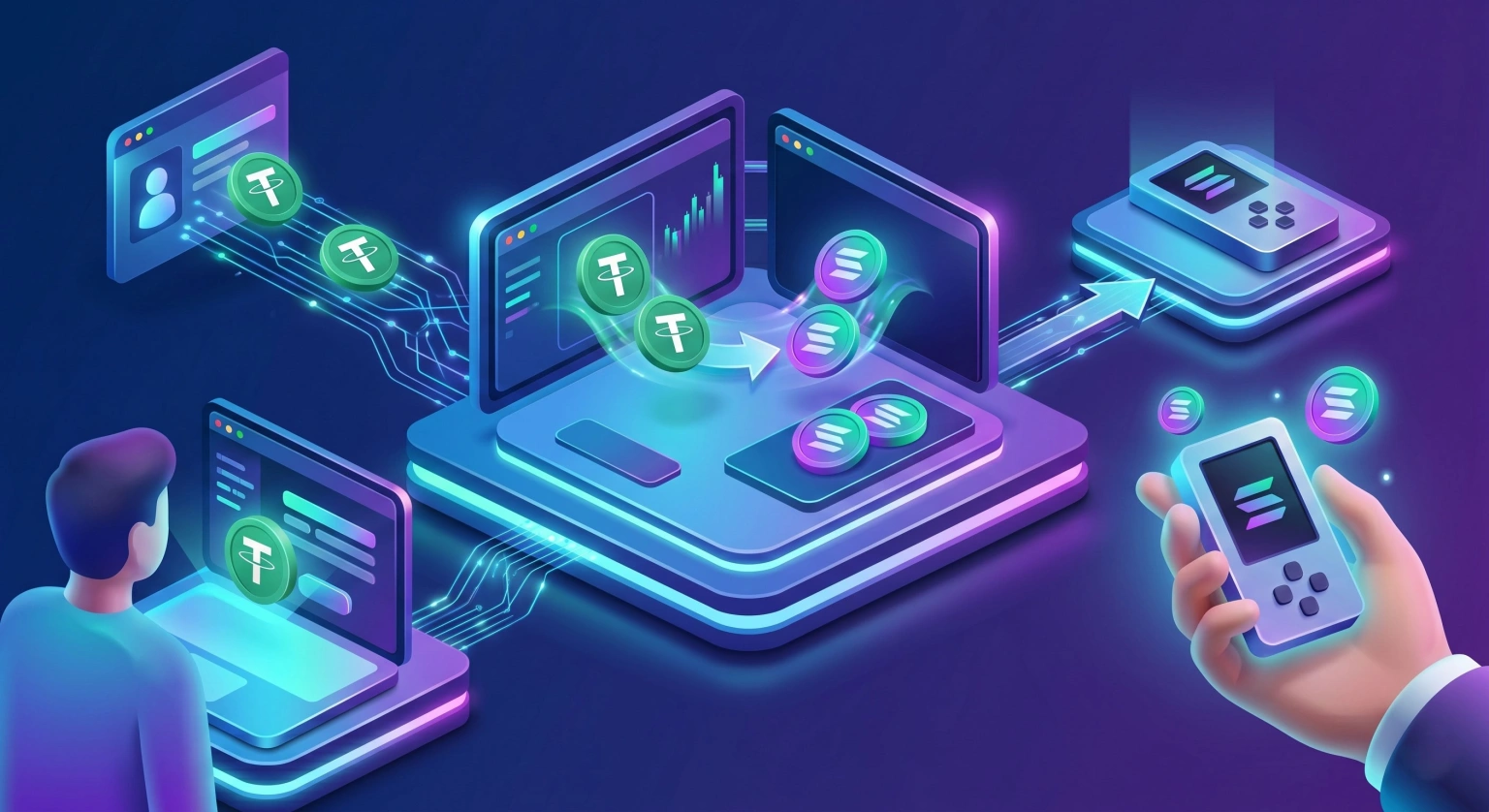 Обмін Tether (USDT) з Solana (SOL)