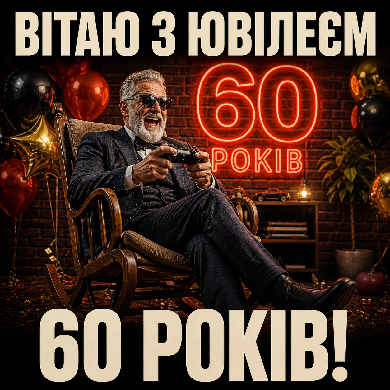 Привітання чоловіку з ювілеєм 60: вірші, проза та слова поваги